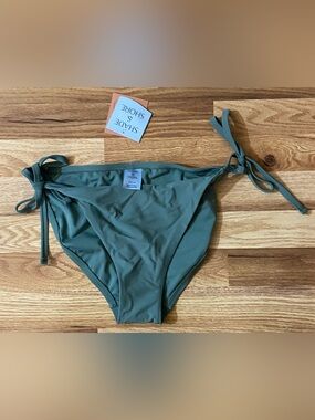 Shade & Shore Olive Green Bikini Bottom Size Large ( 12-14 )NWT